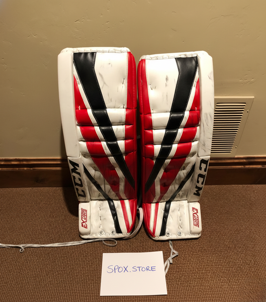 CCM Berube Pro Return Pro 3 Goalie Leg Pads – 34+2 | Senior Pro Stock (READ DESCRIPTION)