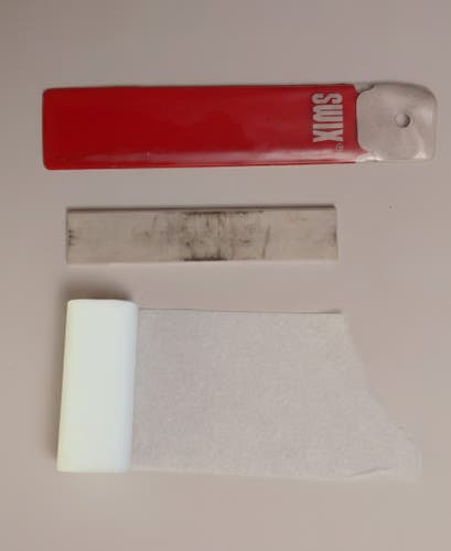 Swix Bundle: Fine Ceramic Stone & Fiberlene Towel Edge Sharp Polish Deburr Wax