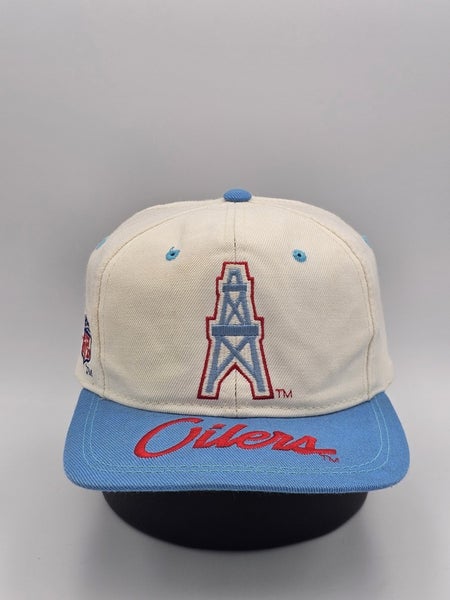 Vintage Houston Oilers Sports Specialties Brim Script Wool Blend Snapback Hat