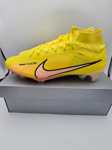 Nike Zoom Superfly 9 Elite FG Yellow Strike Sunset Glow Size 13 DJ4977-780