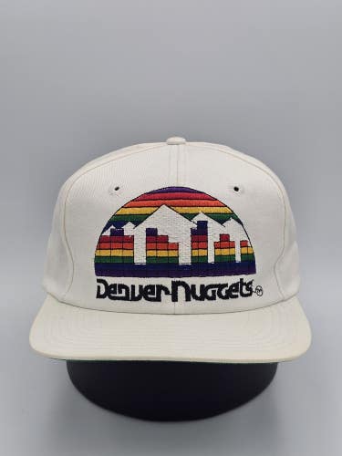 Vintage Denver Nuggets NBA Sports 1990s Twins Big Logo Hat Cap Vtg Snapback