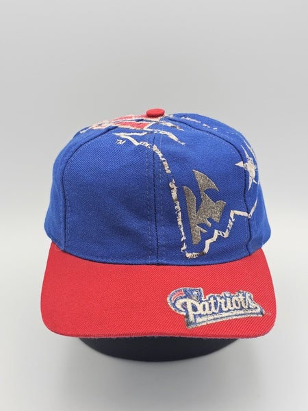 Vintage New England Patriots Big Logo The Game NFL Sports 1990s Hat Cap Snapback