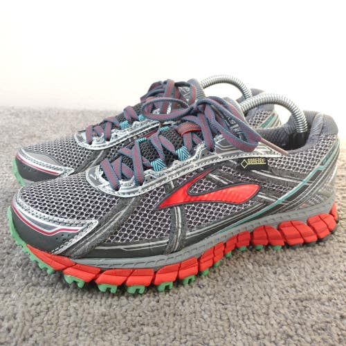 Brooks Adrenaline ASR 12 GTX Womens Size 6.5 Running Shoes Low Top Gray Pink