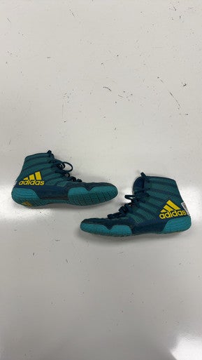Used Adidas Wrestling Shoes Teal Junior 05 11860-S000301673