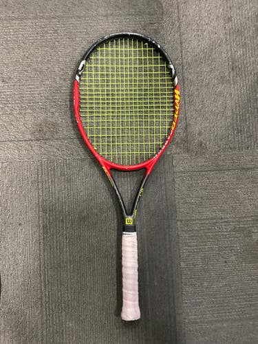 Used Wilson HYPER PROSTAFF 6.1 Adult Tennis Racquet Red 4 3/8" 11614-S000226290