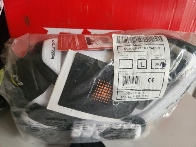 Senior Large CCM Ultra Tacks Elbow Pads (New)
