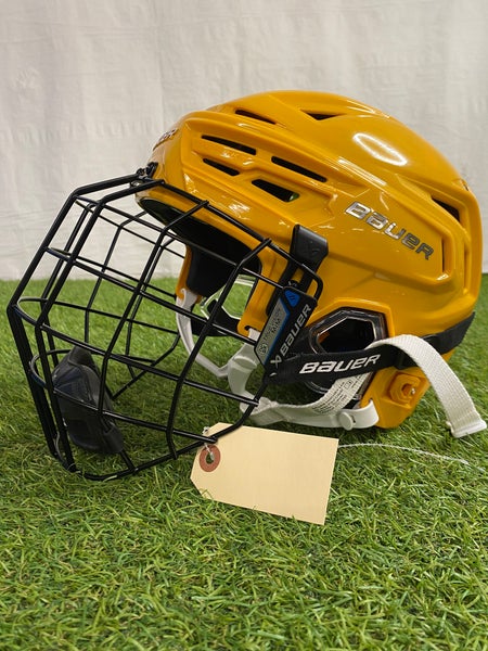 Yellow Medium Bauer Re-Akt 155 Helmet (New)