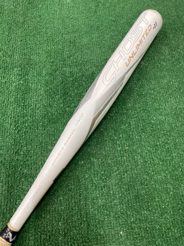 White 2023 Easton Ghost Unlimited Composite Bat (-11) Composite 19 oz 30" (Used)