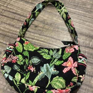 Vera Bradley Quilted Handbag Purse Small Floral Print