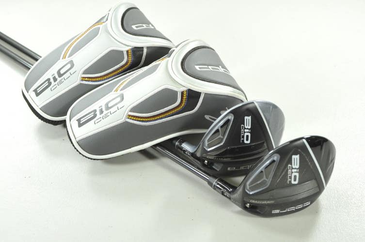 Cobra Bio Cell Black 3-4 and 5-7 Fairway Wood Set RH Stiff Flex Graphite #206984