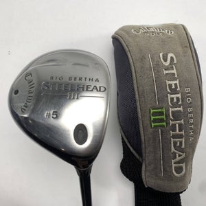 Callaway Steelhead III 5 Fairway Wood 18* System III Regular Graphite Mens RH HC