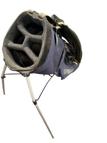 Used Ping 4 WAY STAND BAG Mens Stand Bag Navy Blue 11682-S000124188