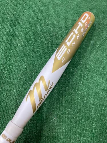 White 2023 Marucci Echo Connect DMND Hybrid Bat (-10) Hybrid 23 oz 33" (Used)