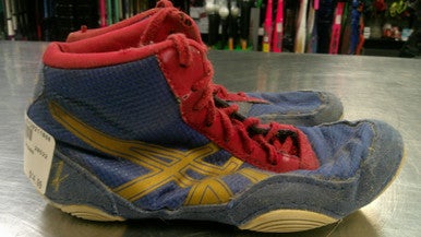 Used Asics Wrestling Shoes Grey Youth 13.0 11868-S000066710