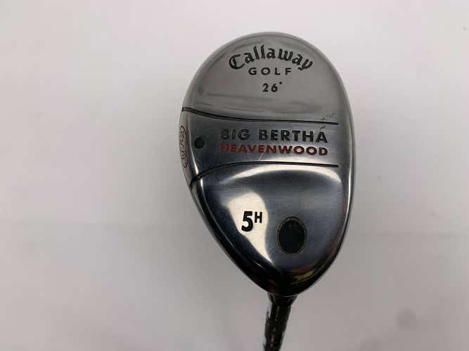 Callaway Big Bertha Heavenwood 5 Hybrid 26* Big Bertha Uniflex Steel Mens RH