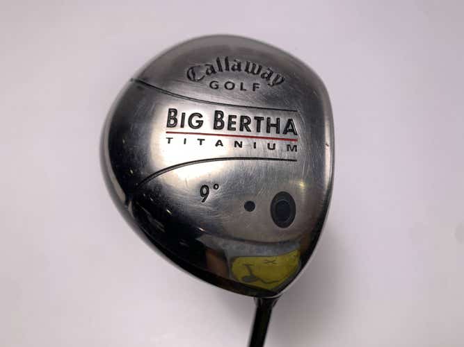Callaway Big Bertha Titanium Driver 9* RCH 65w Firm Graphite Mens RH