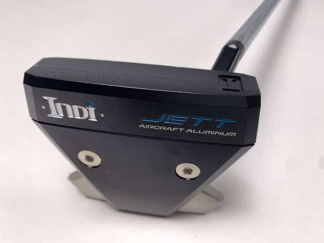 Indi Jett Black Mallet Putter 34" Milled Face Mens RH