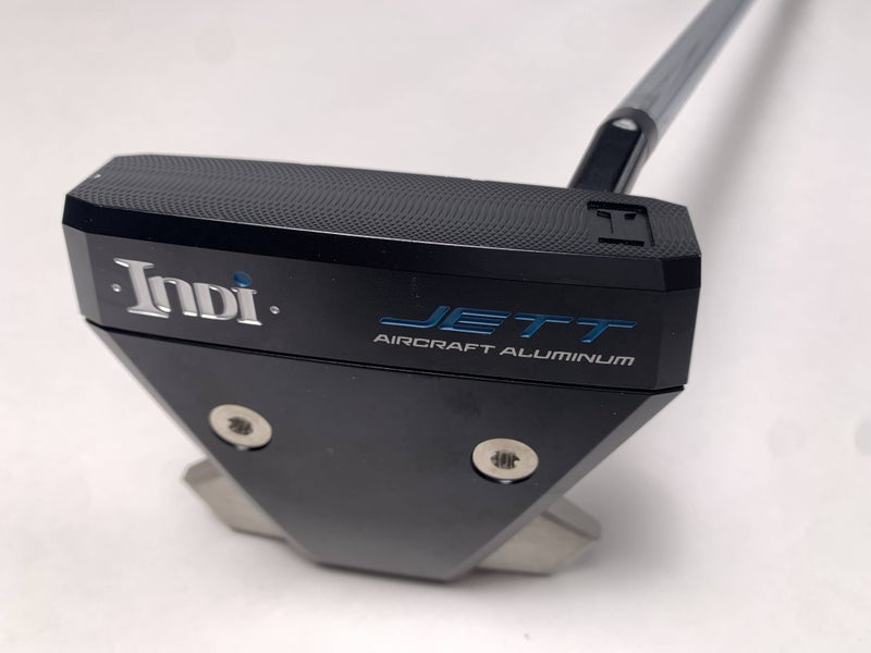 Indi Jett Black Mallet Putter 34" Milled Face Mens RH