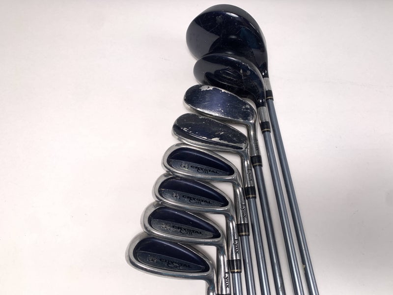 LYNX Crystal Cat Club Set Driver 7W 6H 7 8 9 PW SW Crystal Cat Regular Mens RH