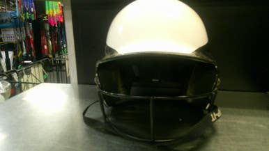 Used RIP-IT VISION Batting Helmet w/Mask Black MD 11868-S000066690