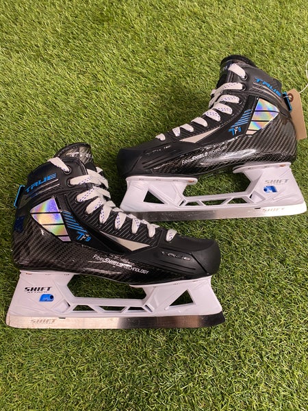 Senior True TF9 Hockey Goalie Skates Regular Width 8.5 (Used)
