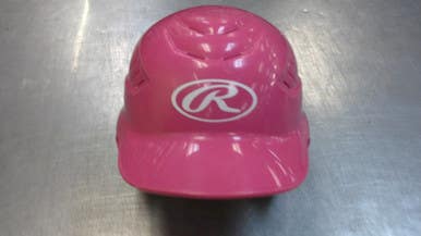 Used Rawlings HELMET Batting Helmet No Mask Pink MD 11339-S000196231