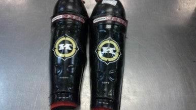 Used Koho 3335 Senior Shin Guards Black 16" 11339-S000196367