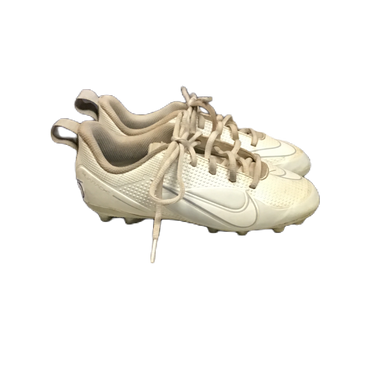 Used Nike CZ6557-110 LAX Cleats Boys White Junior 01.5 11730-S000058938