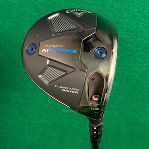 Callaway Paradym Ai Smoke TI 340 Mini 11.5 Driver Matrix 5M3 Black Tie Stiff