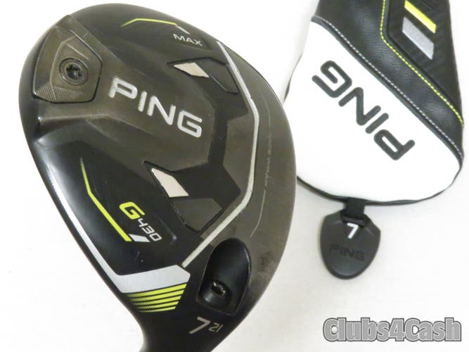 PING G430 Max Fairway 21 7 Wood Alta 65 Black Regular Flex +Cover CLEAN