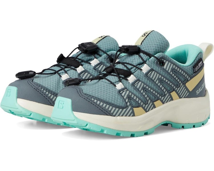 Salomon XA Pro V8 Kids US 4 Trooper Blue Waterproof Trail Running Shoes TZP1031