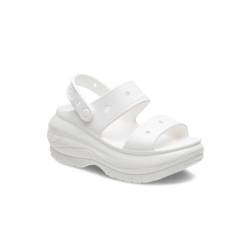Crocs Classic Mega Crush 207989-100 Sandal Unisex 7W-5M White Casual Shoe TZP895
