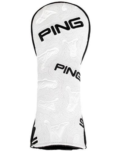 PING 2025 White Icon Pingman Players Fairway Wood Headcover NEW!