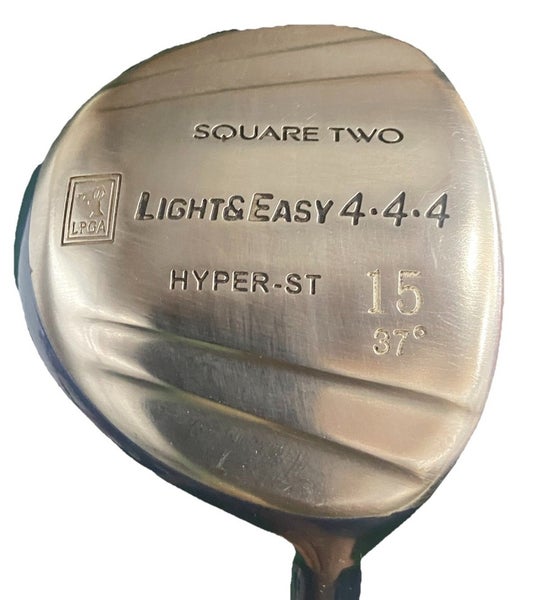 Square Two Light And Easy 15 Wood 37* RH Ladies Graphite 38" New Grip Nice Club