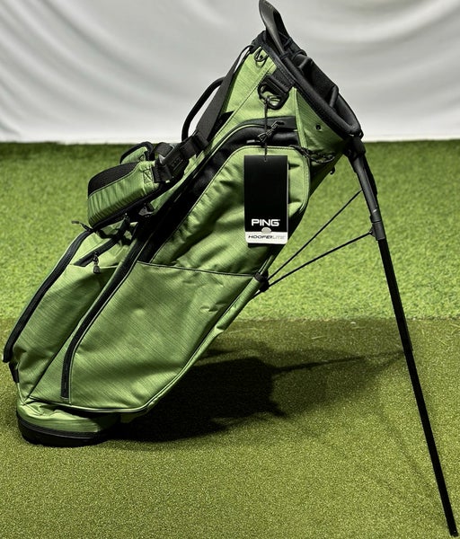 PING Hoofer Lite 4-Way Stand Carry Golf Bag Heather Green/Black - No Logo - NEW!