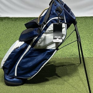 PING Hoofer Lite 4-Way Stand Carry Golf No Logo Bag Color: Navy Blue Coral NEW!