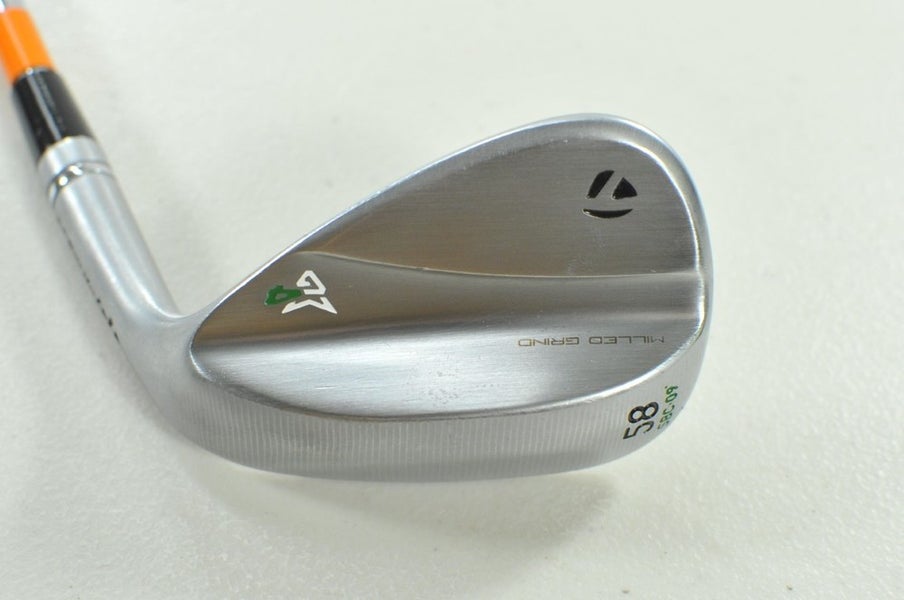 TaylorMade Milled Grind 4 Satin 58*-09 Wedge Right DG Wedge Flex Steel # 206806
