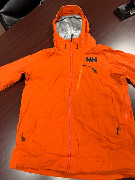 Orange Men's XL Helly Hansen Jacket (Used)