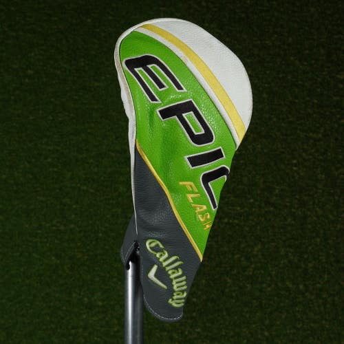 CALLAWAY EPIC FLASH DRIVER HEADCOVER GRAY / GREEN / WHITE / YELLOW ~ LOOK!!