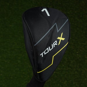 MERCHANTS OF GOLF TOUR X DRIVER HEADCOVER JUNIOR KIDS JR. BLACK / YELLOW ~ LOOK!