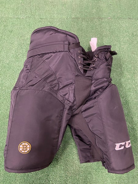 Black Senior Large CCM HP35 Hockey Pants Boston Bruins Pro Stock (New)