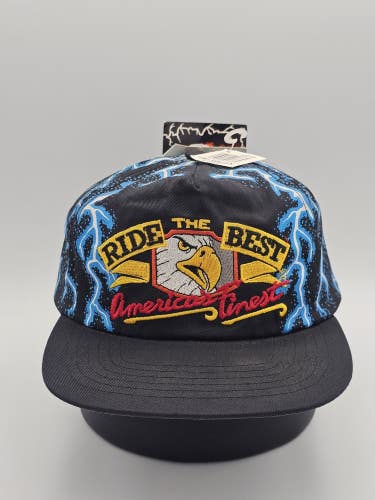 NEW Vintage Screaming Eagle Lighting 1990s American Thunder Style Hat Snapback