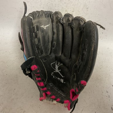 Used Mizuno Finch GPP 1005F2 RH Throw Fastpitch Gloves Black 10" 11855-S000195387