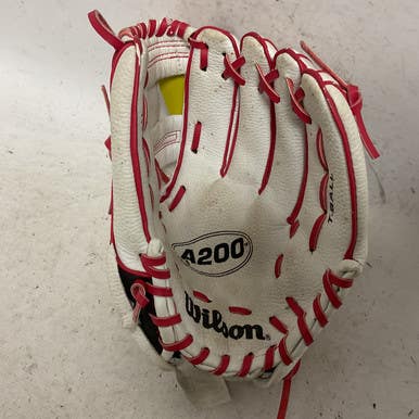 Used Wilson A200 A2459RDWM Baseball Glove T-ball White 11" 11855-S000195375