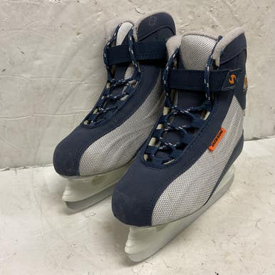 Used Jackson SOFTEC Boys Softboot Skate Navy Blue Junior 01 11855-S000195372