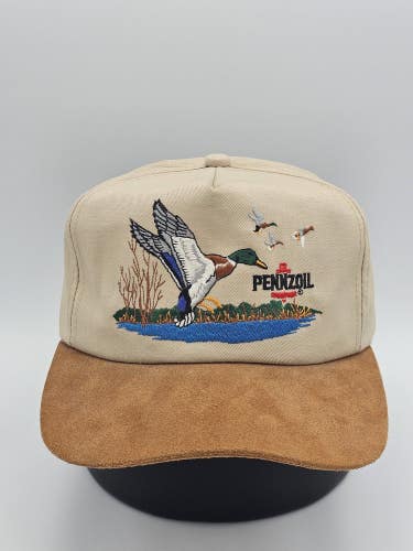 Vintage Pennzoil Nature Duck Promo Embroidered K Products Promo Hat Snapback