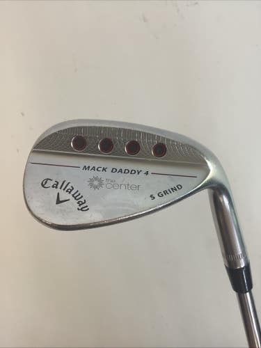 Callaway Mack Daddy 4 S-Grind SW 56* Sand Wedge With S200 Tour Issue Stiff Steel