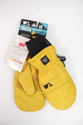 Wells Lamont HydraHyde 3M Snow Gloves Water Resistant Genuine Leather Size Large