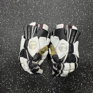 Used Maverik MAYBACH Lacrosse Gloves Mens Black And White 12" 11849-S000034126