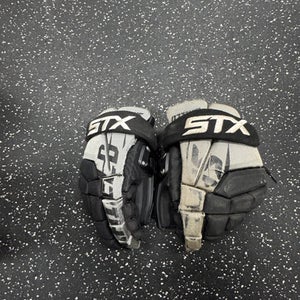 Used STX SHIELD Lacrosse Gloves Mens Black SM 11849-S000034124